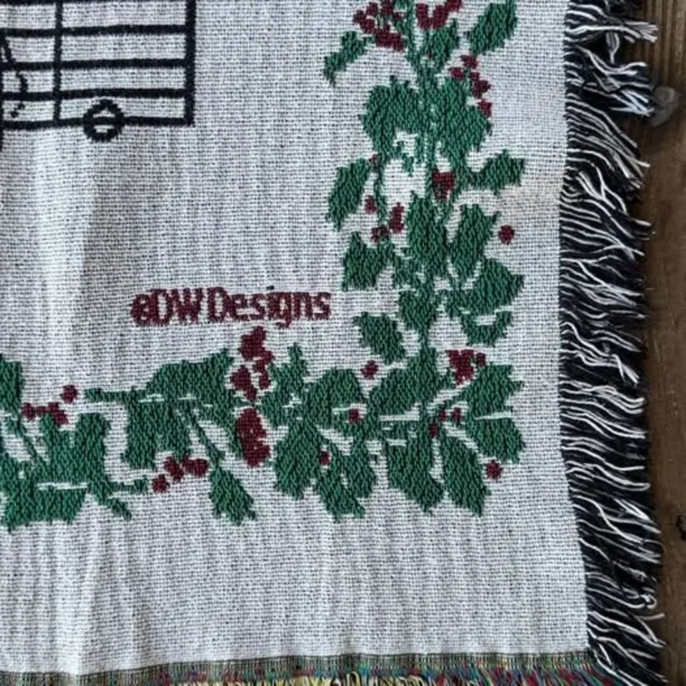 eDW Designs Christmas In The Mountains Woven Throw Blanket